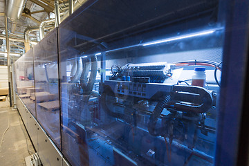 Image showing machine at woodworking plant shop