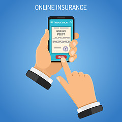 Image showing Online Insurance Services Concept