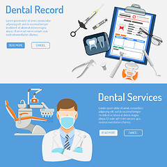 Image showing Dental Services Horizontal Banners