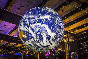 Image showing Earth at Vivid Sydney 2018