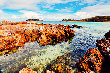 Image showing Beautiful rocky reefs to explore in Australia