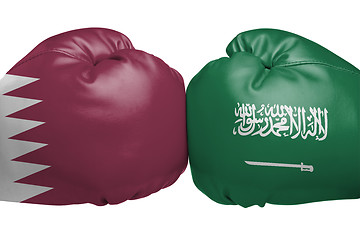 Image showing Confrontation between Saudi Arabia and Qatar