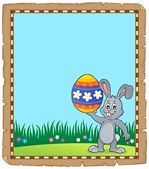 Image showing Parchment with Easter bunny topic 3