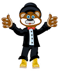 Image showing Otter in suit