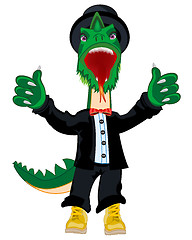 Image showing Dragon in suit