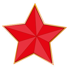 Image showing Sign red star