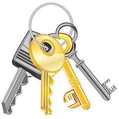 Image showing Ligament keys from doors