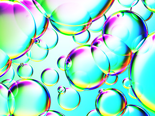 Image showing some colorful bubbles background