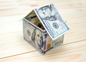 Image showing House made of money