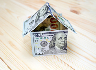 Image showing House made of money