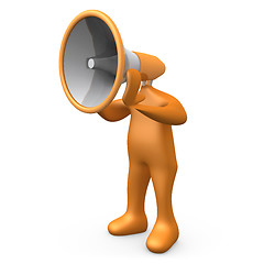 Image showing Megaphone Person