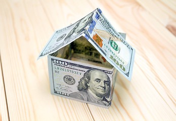 Image showing House made of money