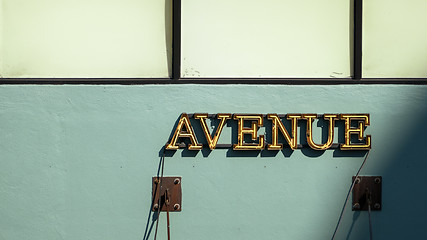 Image showing avenue neon light