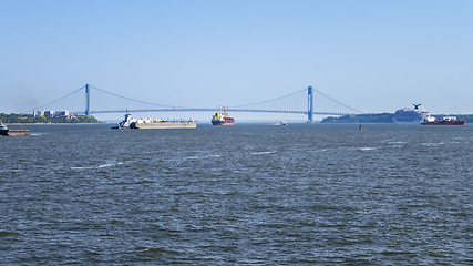 Image showing the Verrazano Narrows Bridge at New York USA