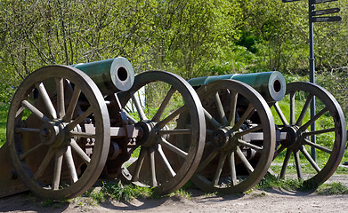 Image showing Old Russian guns