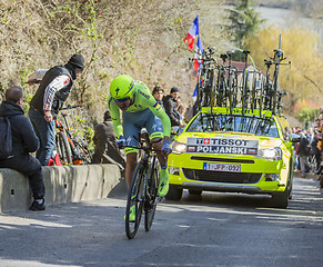 Image showing The Cyclist Pawel Poljanski - Paris-Nice 2016