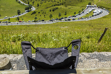 Image showing The Folding Chair of a Spectator - Tour de France 2014