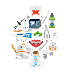 Image showing Dental Services Infographics