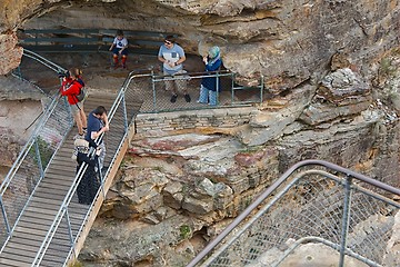 Image showing The Three Sisters, walkway