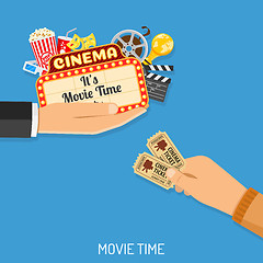 Image showing Cinema and Movie time