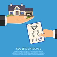 Image showing Real Estate Insurance Concept