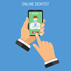 Image showing Online Dentistry Concept