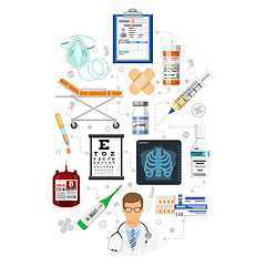 Image showing Medical Services Infographics