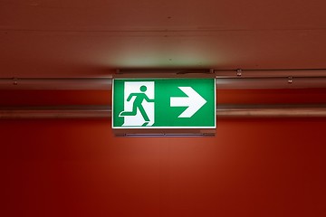 Image showing Emergency Exit Sign