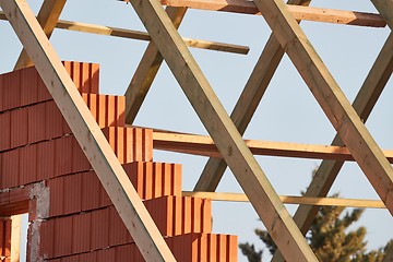 Image showing Brick House Construction