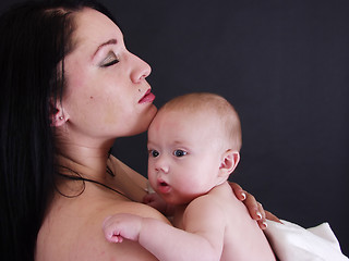 Image showing Mother holding Child