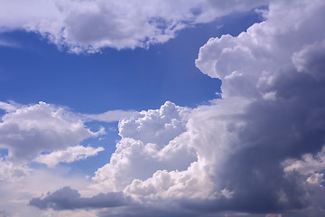 Image showing Blue sky with white clouds as background 