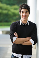 Image showing Asian college student