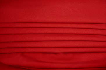 Image showing red abstract cloth, fabric background and texture, curtain theat