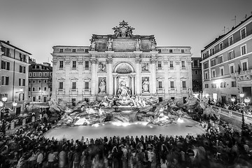 Image showing Rome Trevi Fountain or Fontana di Trevi in Rome, Italy.