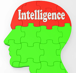 Image showing Intelligence Brain Shows Knowledge Information And Education