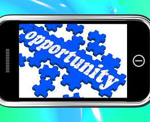 Image showing Opportunity On Smartphone Shows Big Chances