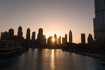 Image showing musical fountain in Dubai