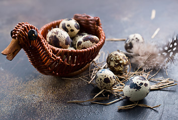 Image showing quail eggs 