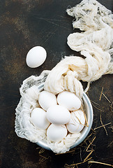 Image showing raw eggs