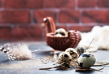 Image showing quail eggs 