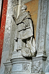Image showing priest's statue
