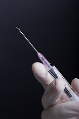 Image showing Hand with syringe