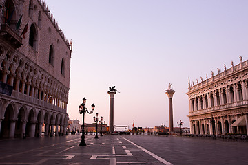 Image showing Piazza San Marco early in the morning