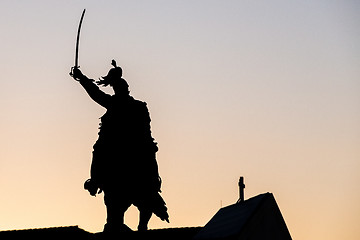 Image showing Equestrian statue in Venice, Italy