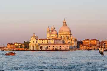 Image showing Santa Maria della Salute in Venice, Italy at sunrise