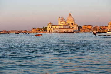 Image showing Santa Maria della Salute in Venice, Italy at sunrise