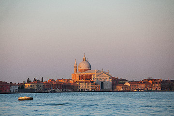 Image showing Venice city skyline at sunrise