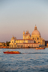 Image showing Santa Maria della Salute in Venice, Italy at sunrise