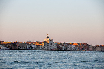 Image showing Venice city skyline at sunrise