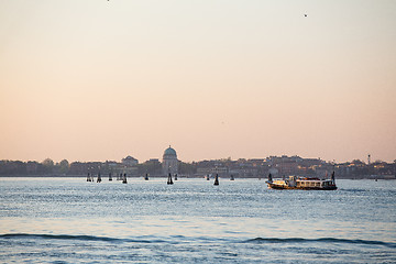 Image showing Venice city skyline at sunrise